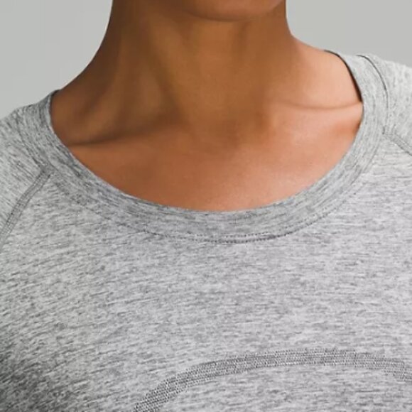 Lululemon Swiftly Tech Long-Sleeve Shirt 2.0 Race Length in Slate/White Size 8 - Picture 5 of 8